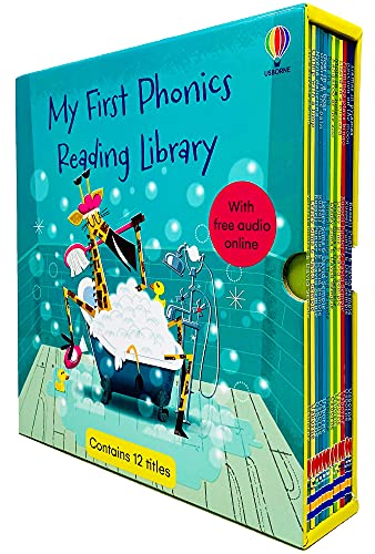 Usborne My First Phonics Reading Library 12-Bücher-Sammelbox-Set (Phonics Readers) (MIT KOSTENLOSEM AUDIO ONLINE)